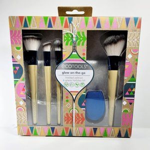 EcoTools Glow On The Go 6 Piece Brush Set With Travel Bag. Limited Edition.